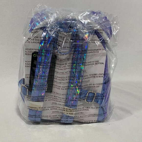 Loungefly‎ Disney Minnie Mouse Exclusive Palm Mini Backpack Sequins NWT - Picture 2 of 4